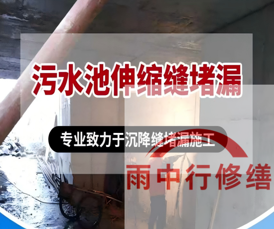 北辰某污水处理厂钢筋混凝土池堵漏案例